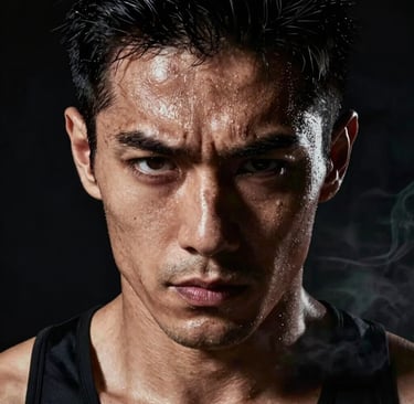 a couple of people running on a beach at sunset