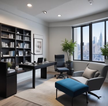 Bright living room with modern inventory