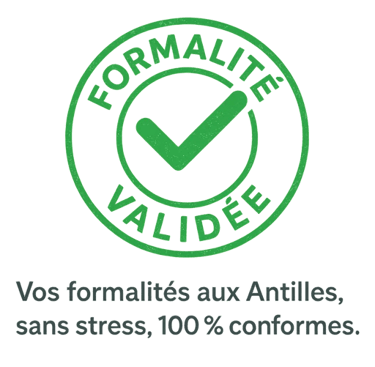 Formalité société guadeloupe validée