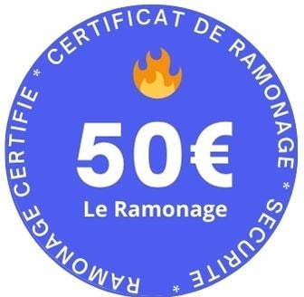 Certificat de ramonage officiel 50 euros pas cher