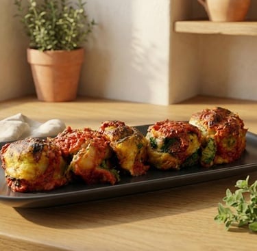 Ricetta mediterranea con pasta sfoglia, spinaci, ricotta e prosciutto