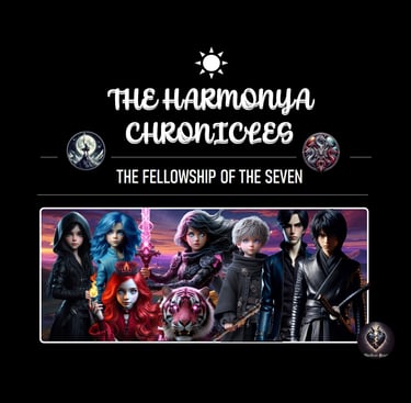 Second Album Cover - The Fellowship of the Seven | The Harmonya Chronicles