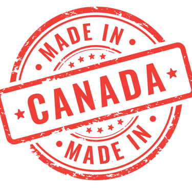 stamp with the words "Made in Canada"