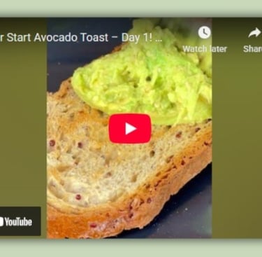 Avocado toast with creamy avocado and soft eggs — healthy and easy breakfast