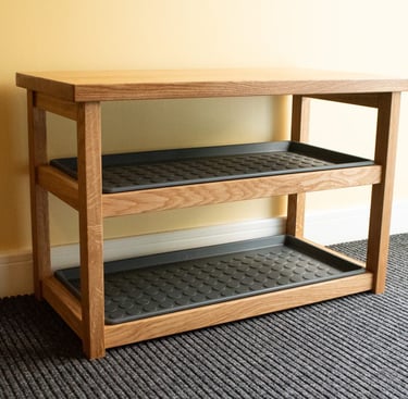 Shoe Rack - Solid Oak