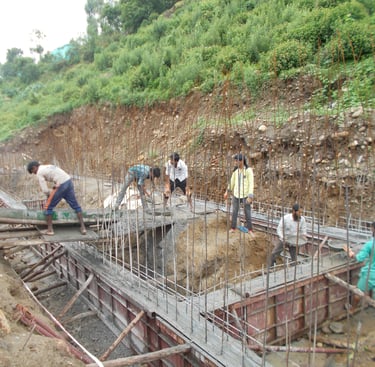 Septic Tank being Constructed