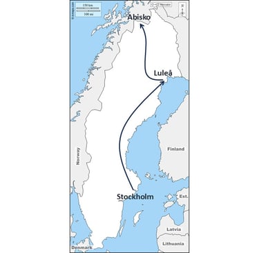 Stockholm à Abisko