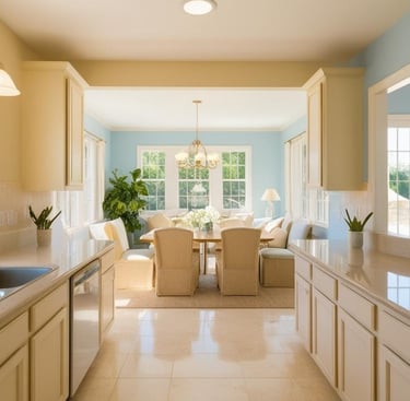 Kitchen and Living Room Cleaning