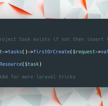 Laravel Eloquent tip about firstOrCreate method