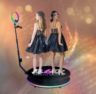 360 photo booth rental in Bakersfield & Los Angeles.