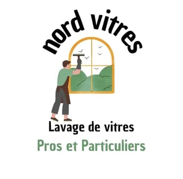 logo de l'entreprise nord vitres offrant des services de nettoyage de surfaces vitrées