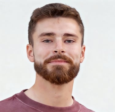 a man with a beard and a beard