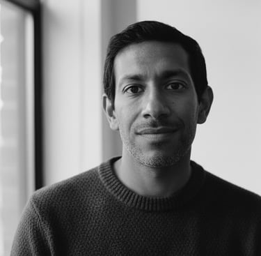 Portrait of Vivek D. Menon, sci-fi author of One Destroyer's Dharma