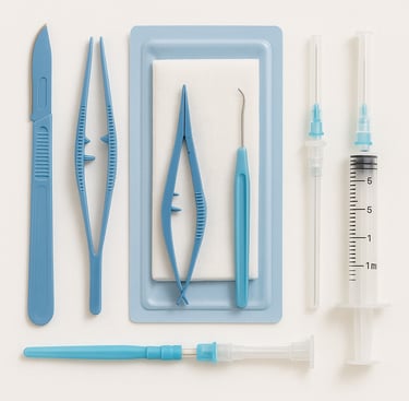 Disposable sterile medical instruments