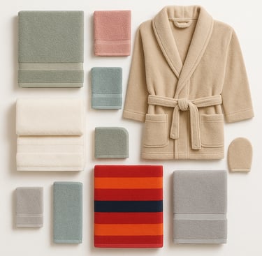 Towels and terry textile products for home and hospitality