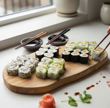 Sushi Maki Californi roll atelier cuisine salé Ajaccio Corse