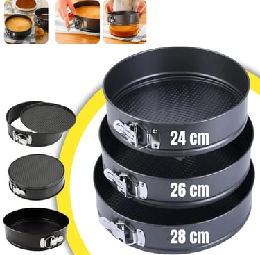 forma de bolo redonda com fundo removivel