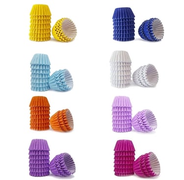 forminhas de papel coloridas