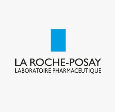 Logo of LA ROCHE-POSAY, a global dermocosmetic brand whose standards are met by King Fly.