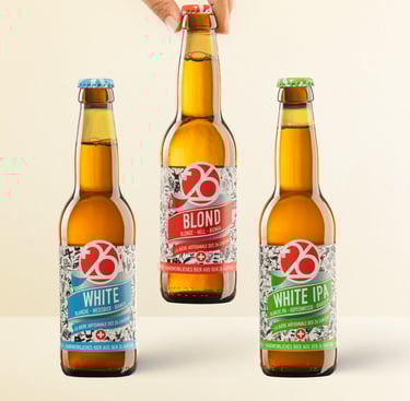 Bière blanche, bière blonde, blanche IPA