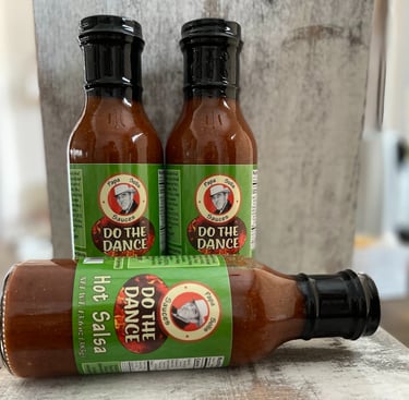 Our Party Pack-3 bottles filled with "Do the Dance" Hot Salsa