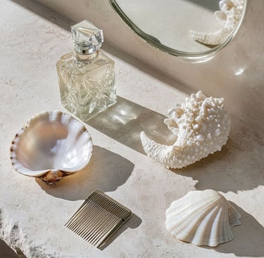 neutral beige mermaid aesthetic