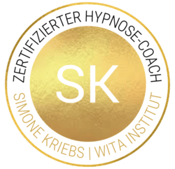 Siegel Zertifizierter Hypnose Coach Eva Herzog durch Simone Kriebs