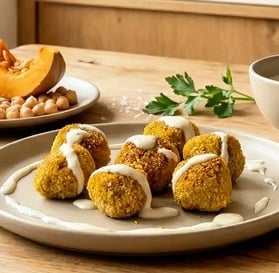 Come fare polpette di zucca e cecci per spuntino