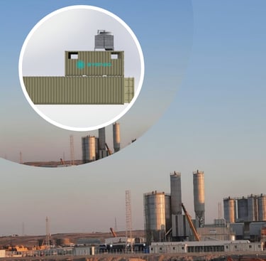 concrete cooling chiller ice plant