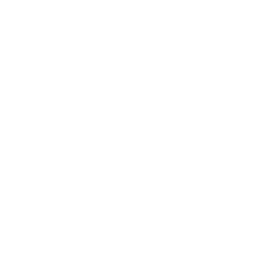 A solid white five-pointed star icon centered on a black background for graphic design.