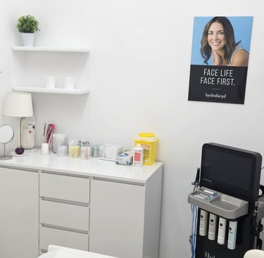 Sala de tratamientos de la Clínica de Medicina Estética Dra. Beatriz Orta en Vitoria-Gasteiz