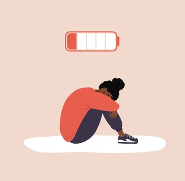 une femme qui n'a plus d'énergie
