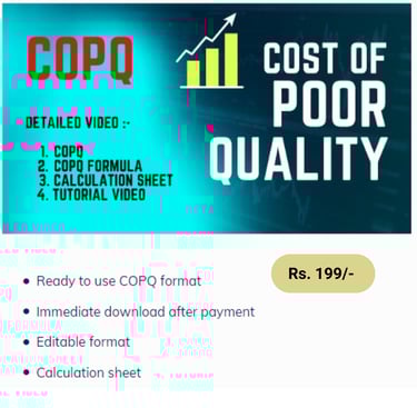Cost of Poor Quality