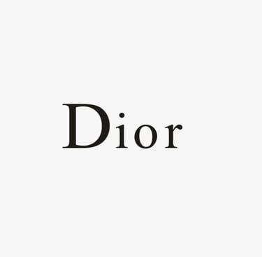 Logo of DIOR, a global luxury brand whose standards are met by King Fly.