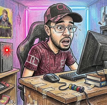 Um gamer gamer pobre com setup de baixo orçamento