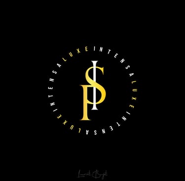 logo luxe or blanc