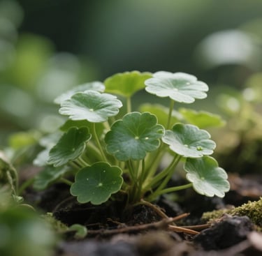 Planta Centella Asiática Cica Tiger Grass Erva do Tigre