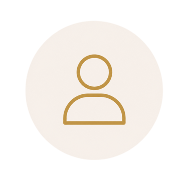     Minimal gold line icon representing personalised property guidance and homeowner support