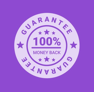 100% Money Back Guarantee