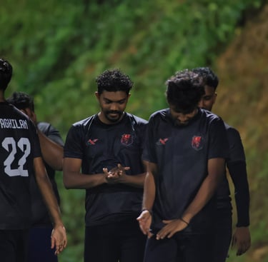 players clapping hands after game
