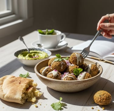 fallafel atelier cuisine libanaise salé Ajaccio Corse 