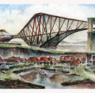 North Queensferry, Fife, Egg Tempera Painting