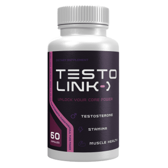 Testolink fles met natuurlijke testosteronondersteuning voor mannelijke energie