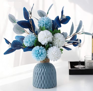 Artificial Flowers With Vase