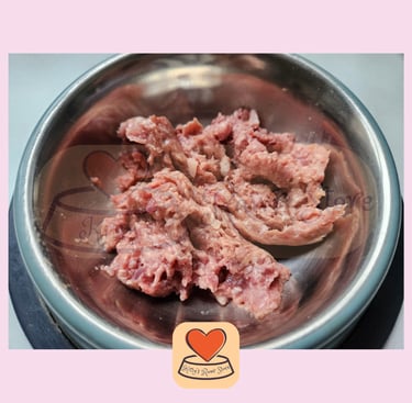 Image showing a bowl of complete raw cat food from petalicious stocked by Kitty's Rawr Store