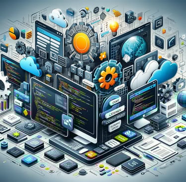 a computer screen with a bunch of different types of devices