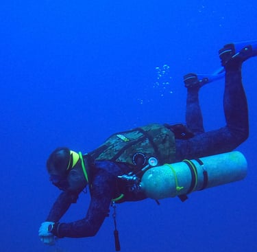 curso de buceo con tec sidemount
