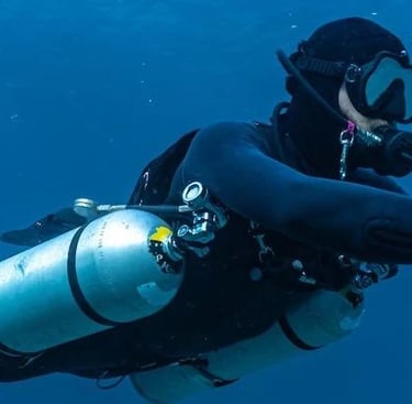 curso de buceo con sidemount