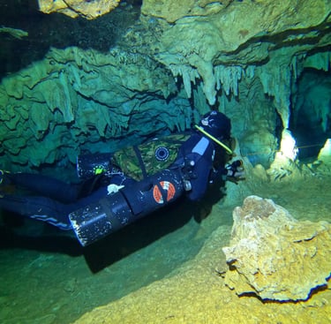 buceo en caverna Padre Nuestro en Bayahibe