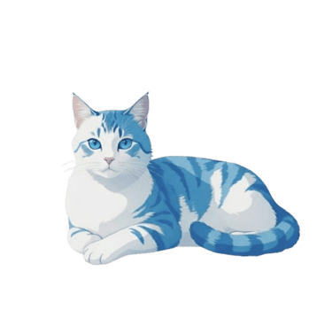 a cat sitting on a black background